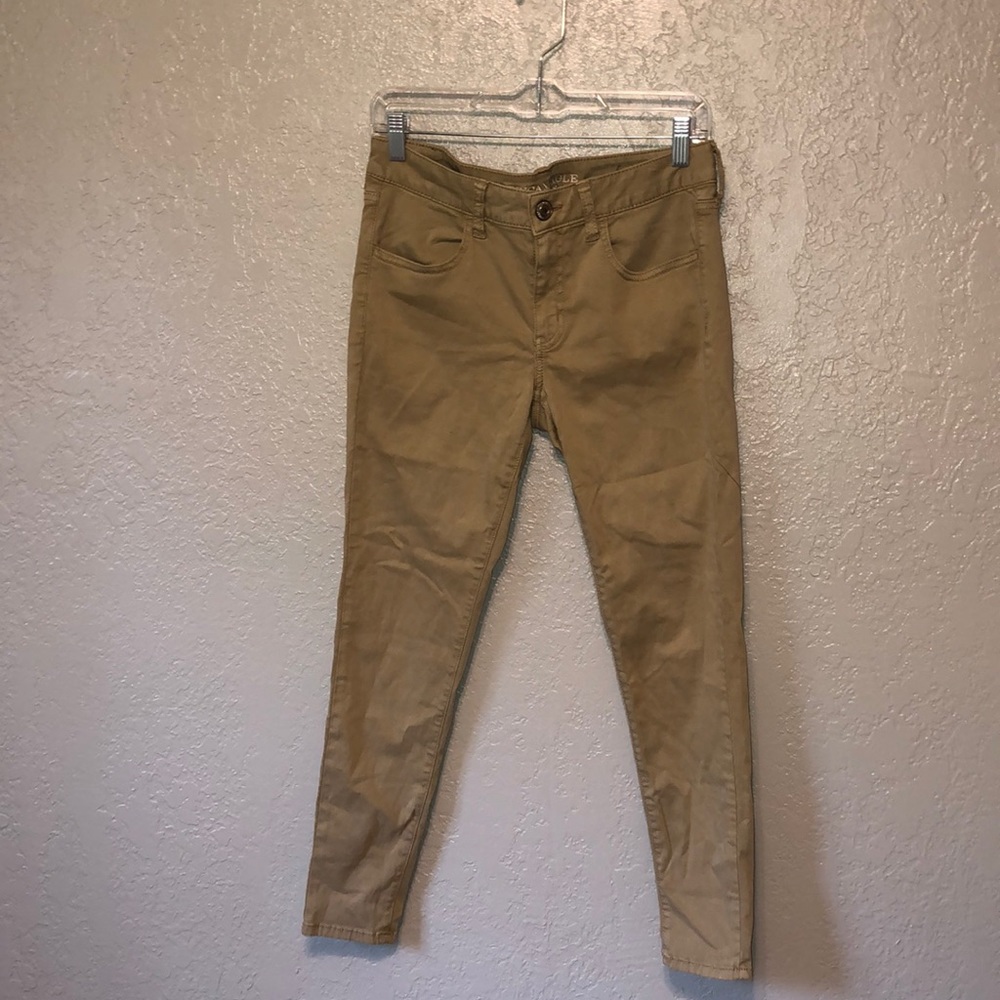 tan jeans
